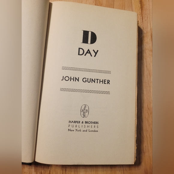 1944 D DAY by JOHN GUNTHER Hardcover Book 1st Edition W/Dust Jacket - Picture 7 of 15